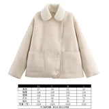 Women's Autumn And Winter New Double-Sided Collar Long Fur Locomotive Wind Jacket Jacket