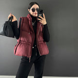 Advanced Sense White Duck Down Vest Female 2024 Winter Fashion Casual Design Sense Big Thick Vest Vest Tide-Outfit