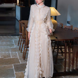 Temperament Elegant Dress Suit Women 2025 Spring And Summer New Round-Neck Dress + Jacket Suit Women Two