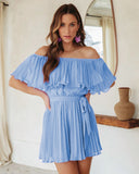 Summer New Solid Color Sexy Folding Short Sleeves Trousers Casual Vacation Single Word Shoulder Shorts
