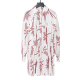 Style Dress Women 2025 New Casual Collar Embroidery Loose Thin Shirt Dress