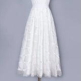 White Casual Skirt For Women High Waist Solid Patchwork Mesh Solid Midi Skirts Female Fashion Clothing Style