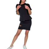 Summer Set Solid Round-Neck Short-Sleeved