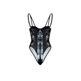 Toloer New Hot-Selling Sexy Lace Patchwork Niche Street Spice Style Jumpsuit In Stock-Outfit