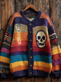 New 3D Printed Women's Cardigan Knitted Jacket Spring Autumn Shirt
