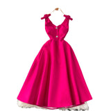 Luxury Banquet High-End Court Style Dress Temperament V Receive Waist Thin High-End Exquisite