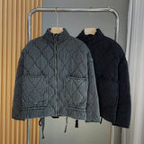 And Winter New Women's Zipper Double Pocket Three-Color Cotton Cotton
