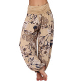 Printed Loose Casual Wide-leg Trousers