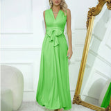 Cross-Back Sexy Tie Dress Long Dress Dress-Outfit