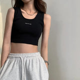 Toloer Sling Thread Vest Female Summer Versatile Show Thin Back Outside The Design Sense Of Small Outdoor Sports Top