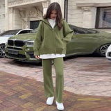 2025 New Women's Languiled Collar Knitted Trousers
