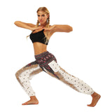 Feather Digital Printed Leisure Yoga Dance Lightweight