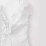 New Laminated Decorative Trench Coat Fabric Long Dress 3067340-Outfit