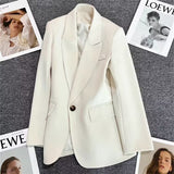 Blazer Woman 2025 Spring And Autumn New Small Buckle Fashion Trend Of The Temperament Suit
