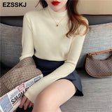 Basic Turtleneck Slim Sweater Pullover Women Autumn winter Casual long Sleeve Sweater For women Female Chic Jumpers