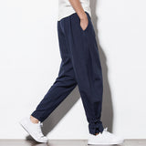Pants Men's Casual Pants Harun Pants Summer Men's Pants Chinese Linen Men's Cotton Linen Loose Pants 2021-Outfit