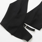 Homemade New Women's Classic Open Design Hanging Neck Blouse