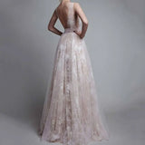 Summer New Women's Dress Sexy Lace Lace Deep V Sleeveless Evening