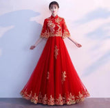 Toast Dress Show 2025 New Medium And Long-Term Wedding Girl Can Usually Wear Back To The Door Plain Dress Evening