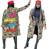 Trendy Women's Long Printed Patch