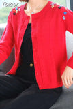 2023 Women Cardigan Sweater V Neck Solid Floral Pattern Loose Knitwear Single Breasted Casual Knit Cardigan Jacket