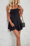 Breast-Wearing With Solid Color A Skirt With Mini Dress Sling