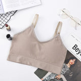 women Bustier Unpadded Bandeau Bra Vest 2020 new solid sleeveless tanks tops sportwear bra