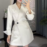 Jacket Woman 2025 New Autumn Waist Design Feeling Korean Version Of The Fall Explosion In The Long-Term Sister