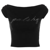 Summer New Women's Hot Hottie Fashion Word Shoulder Repair Umbilly Umbilly Umbilly Umbilly