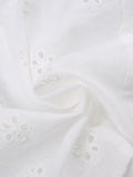 bandeau top with broderie lace to