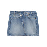 Miniskirt 2025 Spring Packed Assymmetric Single-Dunk Repaired Half-Bidden Dress