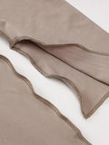 Seam Detail Hooded Maxi Dress-Outfit