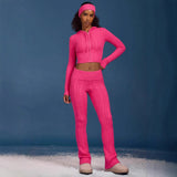 Autumn And Winter Sweater Dress Lady Knit Round Collar Pit Solid Color Tight Dress