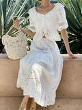New Small Fragrant Suit Female Famous Lady French Style Embroidered Blouse Dress Half Dress Women's