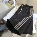 Shorts Women Summer Streetwear Thin Loose Wide Leg Shorts Bf Korean High Waist Couple Oversized Sports Shorts New-Outfit