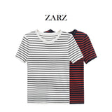 Homemade New Women's Classic Fashion Short Sleeve Striped Knitted T-Shirt