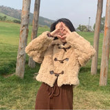 2022 Autumn Winter Cute Fashion Faux Fur Coat Women Thick Warm Soft Plush Fur Jacket Sweet Casual Female Overcoat Young