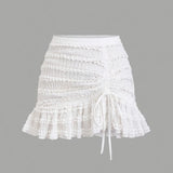 Half-Dress Sexy Anti-Walking Light Body 100 Folding Skirt Hot Girl Low-Rise Thin Pure Desire Short Skirt Spring And Summer
