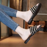 Beauty Flat Cool Slippers Women Wear 2025 New Fairy Style Skirt Casual Beach Cool