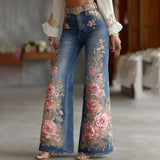 3D Digital Printing In Autumn And Winter 2025 Women's Fashion Thin Denim