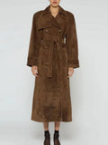 Comfortable Casual Warm Trench Coat Fashion All-Match Coat With Waist Long Coat Coat Female-Outfit