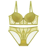Sexy Clustered Lingerie Suit Lady Small Chest Dedicated Pure Lust Lace Bra Anti-Hanging