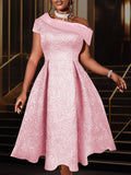 Africa's New Slanted Shoulder Dress Banquet Dinner Dress Dress Dress