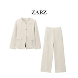 Homemade New Women's Classic Fashion Bing Mid-Rise Straight Pants