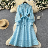 Strap Long Three-Home Folded Coat Female Fashionable Gradient Wood Ear Pressure