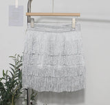 Tassel Dress Girl Autumn Design Small Babes Dance Irregular A Short Skirt