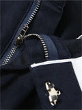 straight leg trousers with a foldable