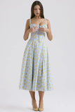 New Sexy Bare Back Sling Dress Holiday Breeze Flower Fork Long