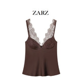 Homemade New Women's Classic Lotus Leaf-Side Neckline With Clothes