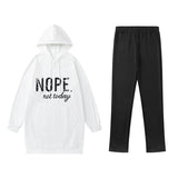 And Autumn 2025 New Letter-Print Pocket Open Fork Casual Long Sleeve Long Sleeve Trousers Casual Casual Casual
